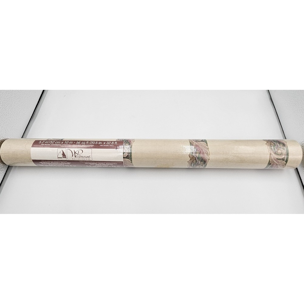 Westmount Wallcoverings DES‎ 86410 Prepasted Vinyl Wallpaper Double Roll Vintage
